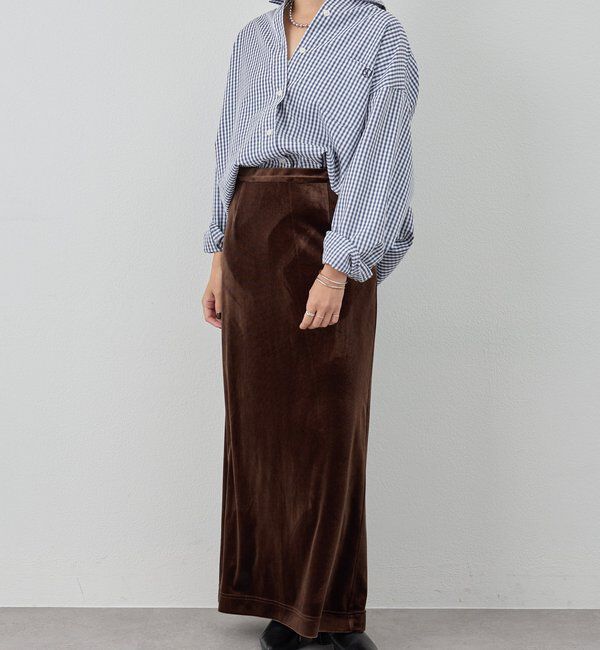  「ベロアタイトスカート」|スカート|