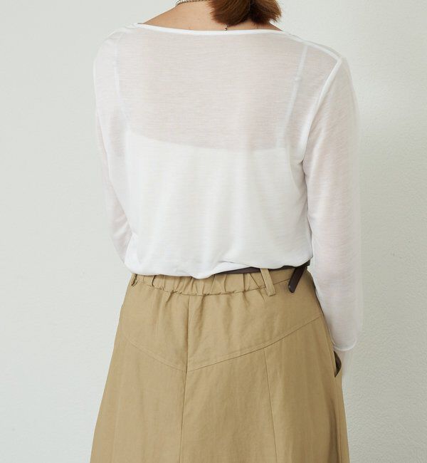  「袖シアーカットソー」|Tシャツ・カットソー|