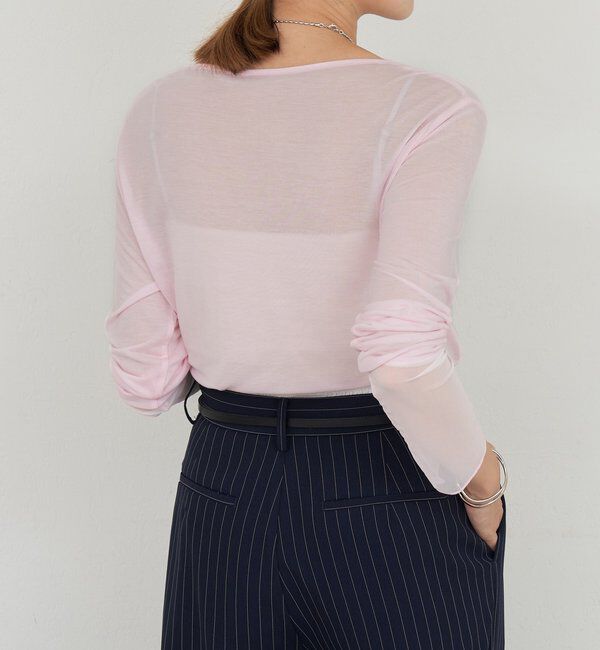  「袖シアーカットソー」|Tシャツ・カットソー|