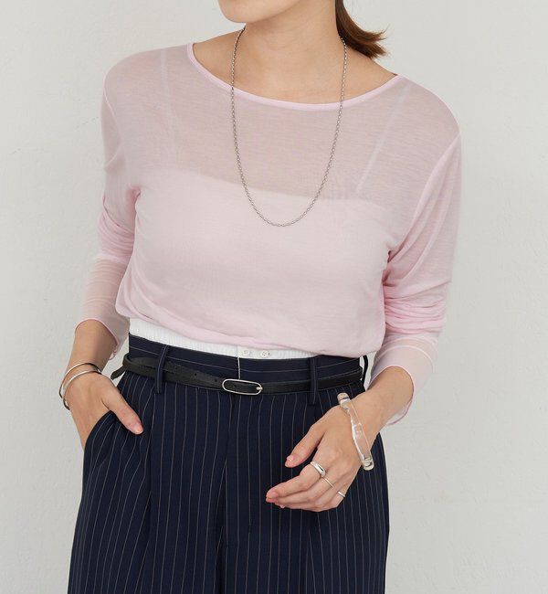  「袖シアーカットソー」|Tシャツ・カットソー|