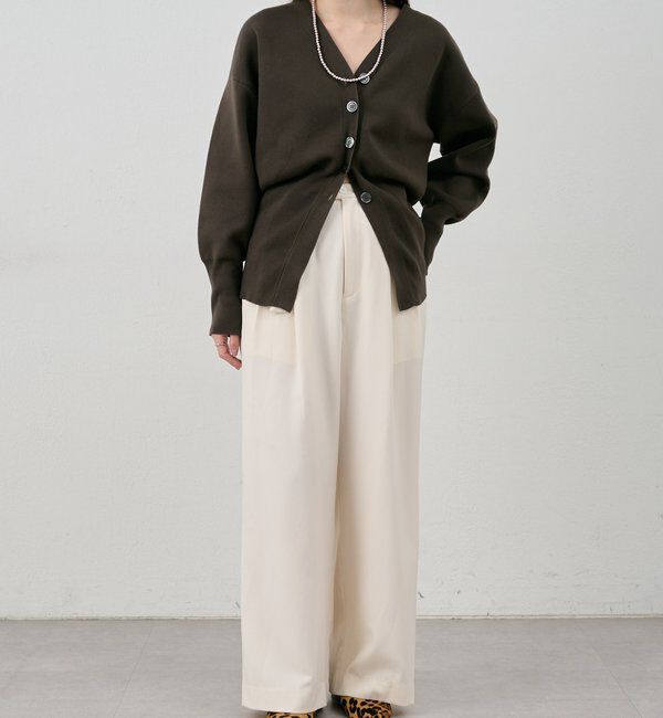  「ダブルタックワイドパンツ」|チノ|