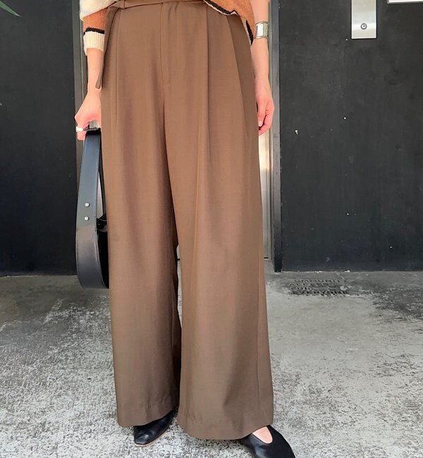  「ダブルタックワイドパンツ」|チノ|