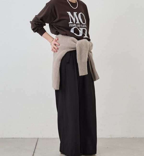  「ダブルタックワイドパンツ」|チノ|