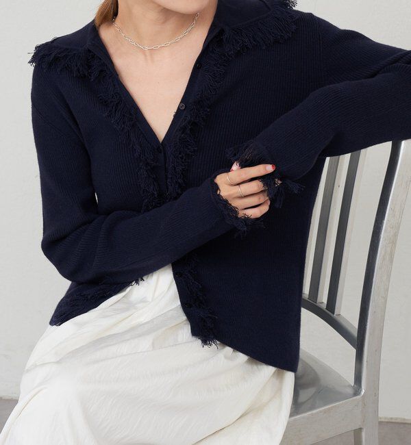  「フリンジカーディガン」|カーディガン|