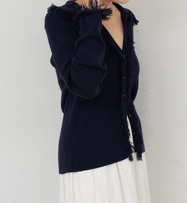  「フリンジカーディガン」|カーディガン|