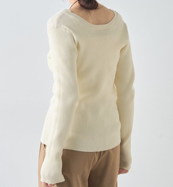  「【前後２WAY仕様】レースアップニット」|パーカー|