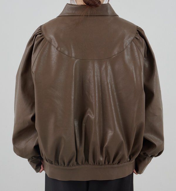  「フェイクレザーブルゾン」|ブルゾン・スタジャン|