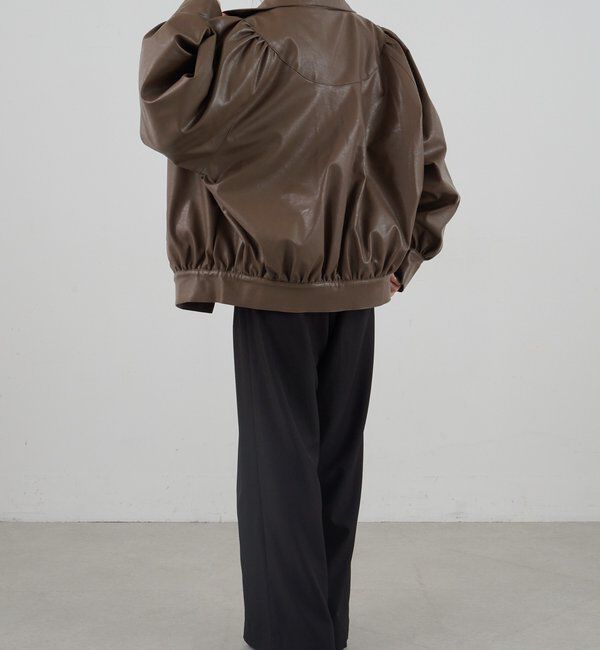  「フェイクレザーブルゾン」|ブルゾン・スタジャン|