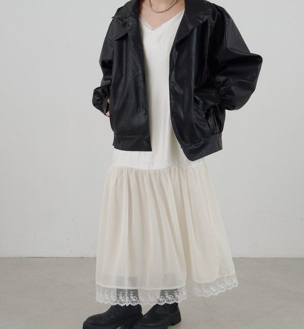  「フェイクレザーブルゾン」|ブルゾン・スタジャン|