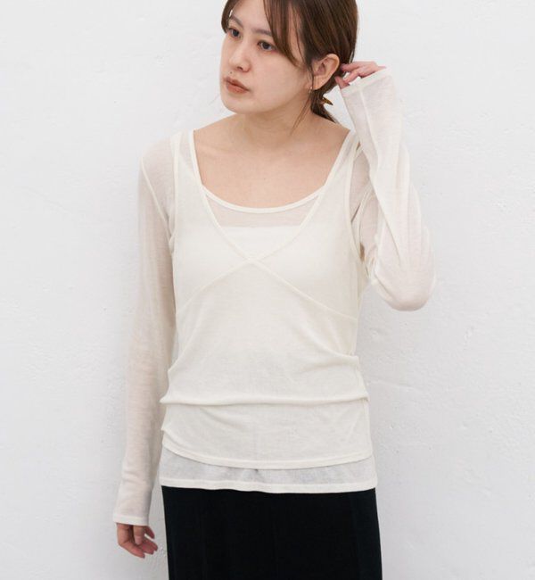  「ビスチェレイヤードカットソー」|Tシャツ・カットソー|