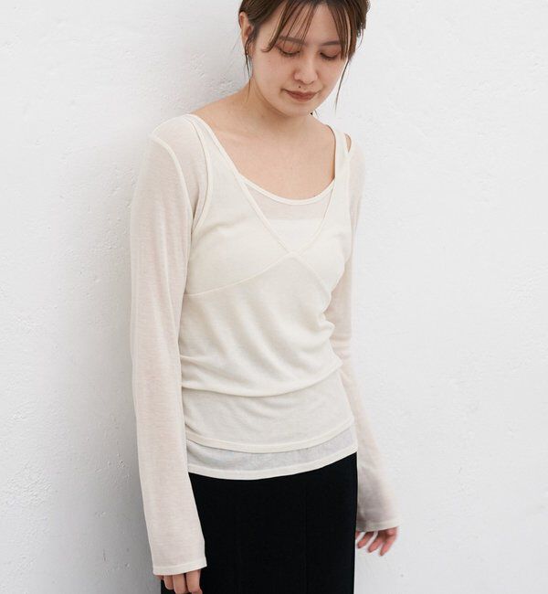  「ビスチェレイヤードカットソー」|Tシャツ・カットソー|
