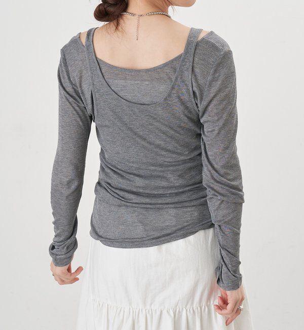  「ビスチェレイヤードカットソー」|Tシャツ・カットソー|