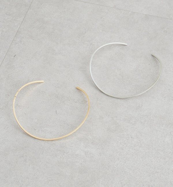  「エッジラインネックカフ」|ネックレス|ゴールド