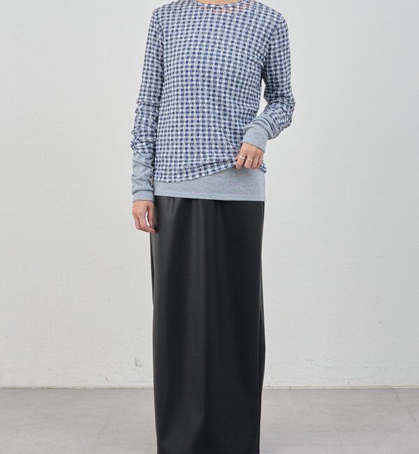  「レースチェックプルオーバー」|Tシャツ・カットソー|