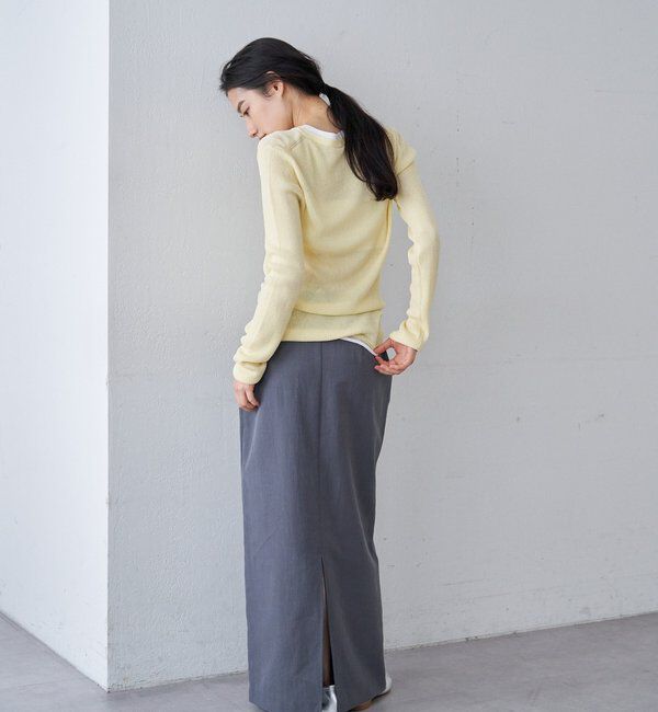  「ヘンリーネックレイヤードニット」|ニット・セーター|