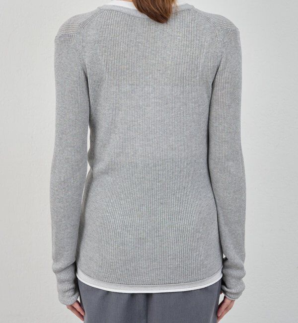  「ヘンリーネックレイヤードニット」|ニット・セーター|