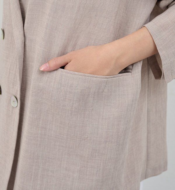  「シアーウォッシャブルジャケット」|テーラードジャケット|