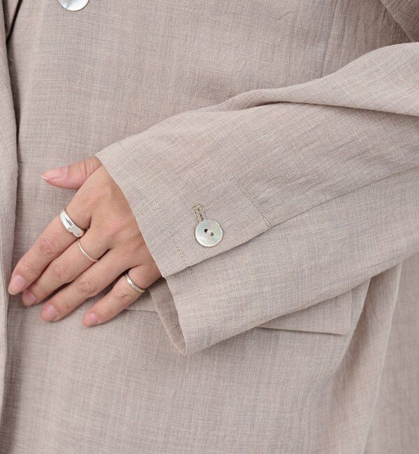  「シアーウォッシャブルジャケット」|テーラードジャケット|