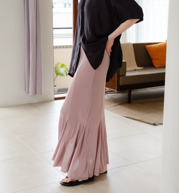  「シアーリブフレアースカート」|スカート|