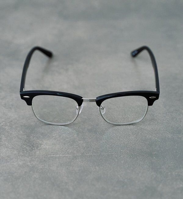  「ハーフリムメガネ」|サングラス|ブラック