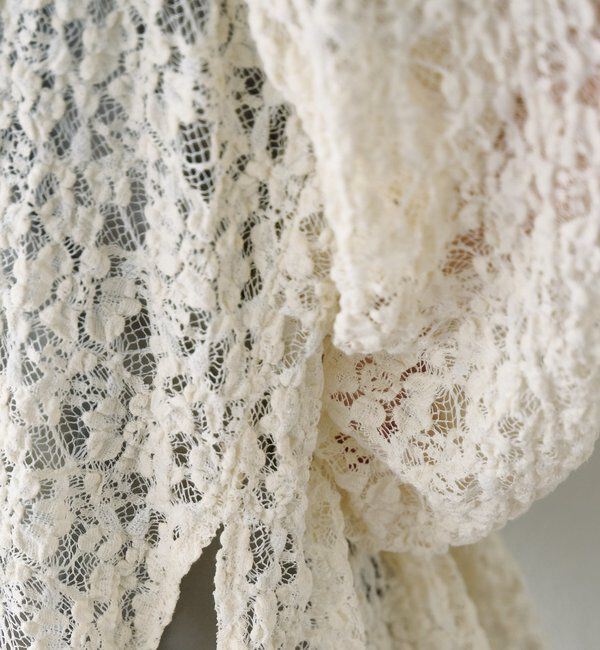  「サイドスリットレースブラウス」|シャツ・ブラウス|