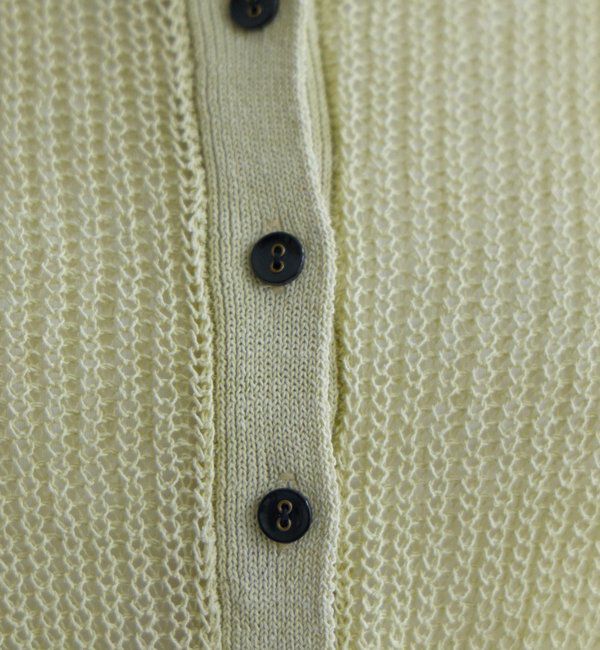  「バックデザインペーパーメッシュカーディガン」|カーディガン|