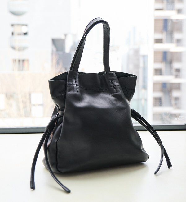  「レザー巾着ショルダーバッグ」|トートバッグ|