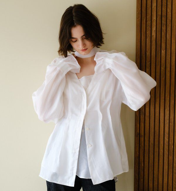  「キュプラタックブラウス」|シャツ・ブラウス|