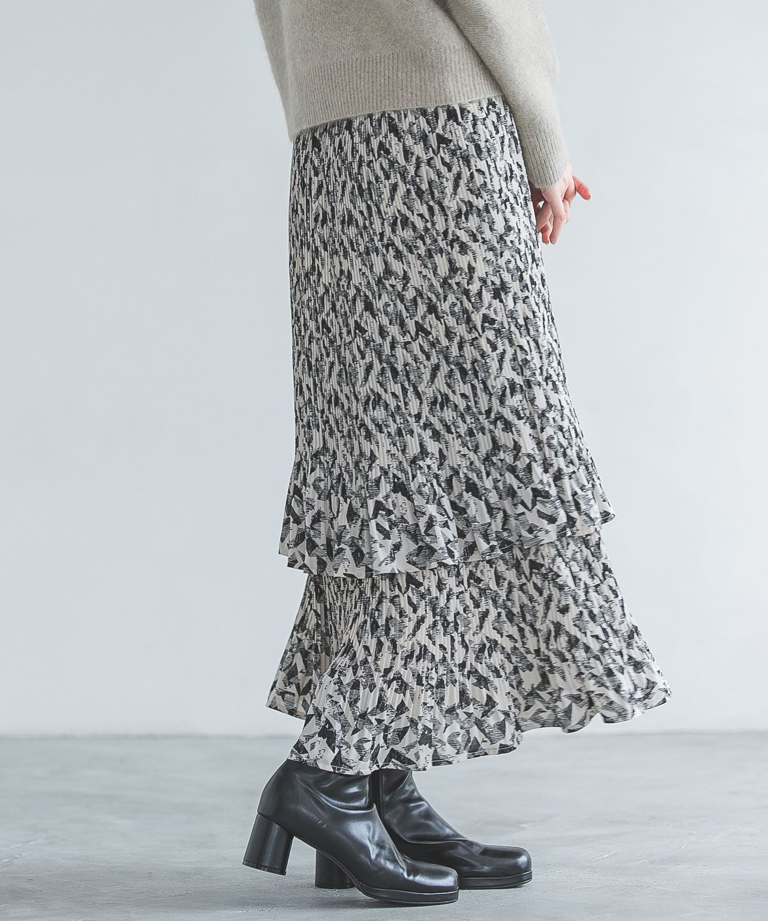 A part by 「ホソプリーツティアードスカート」|スカート|