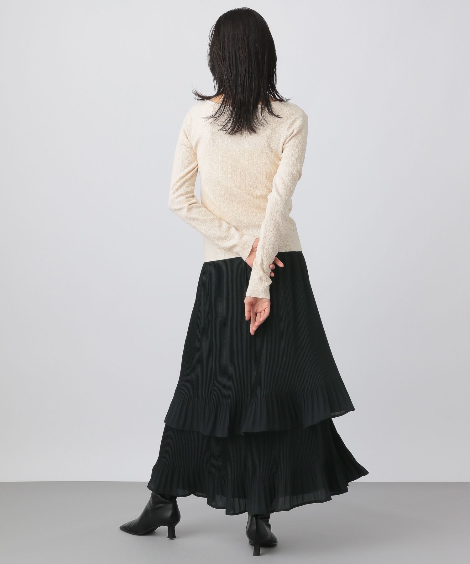 A part by 「ホソプリーツティアードスカート」|スカート|