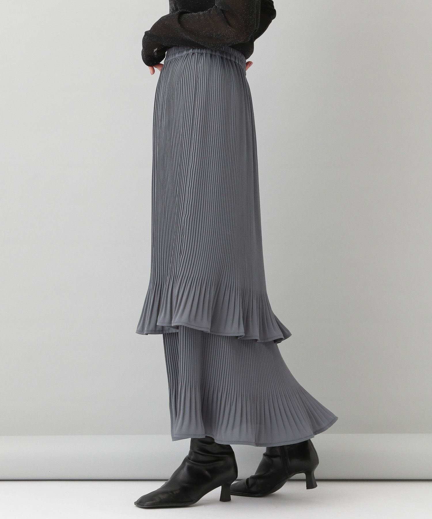 A part by 「ホソプリーツティアードスカート」|スカート|