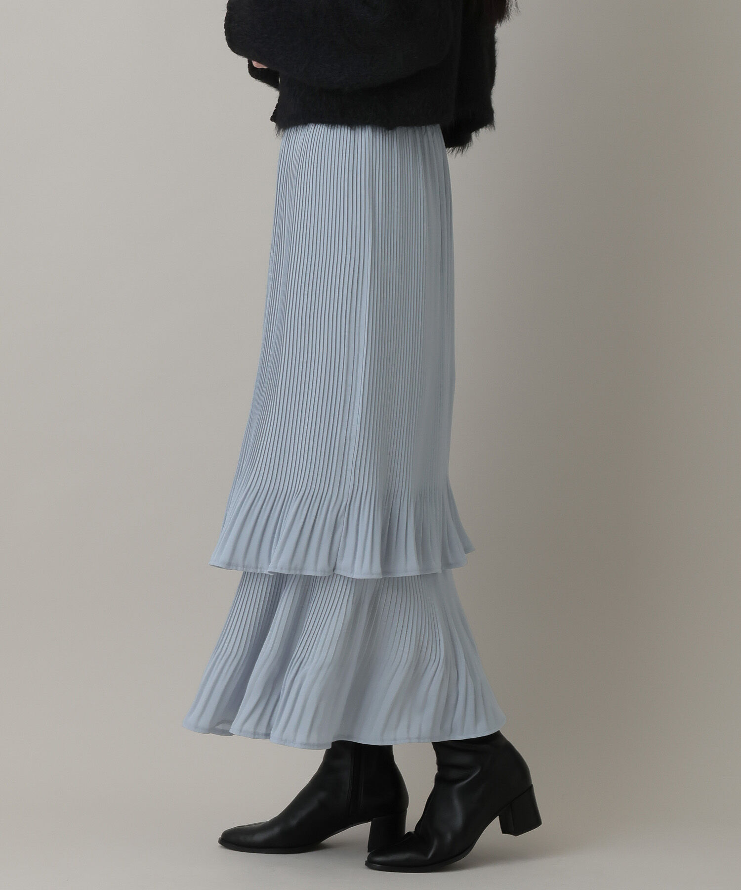 A part by 「ホソプリーツティアードスカート」|スカート|