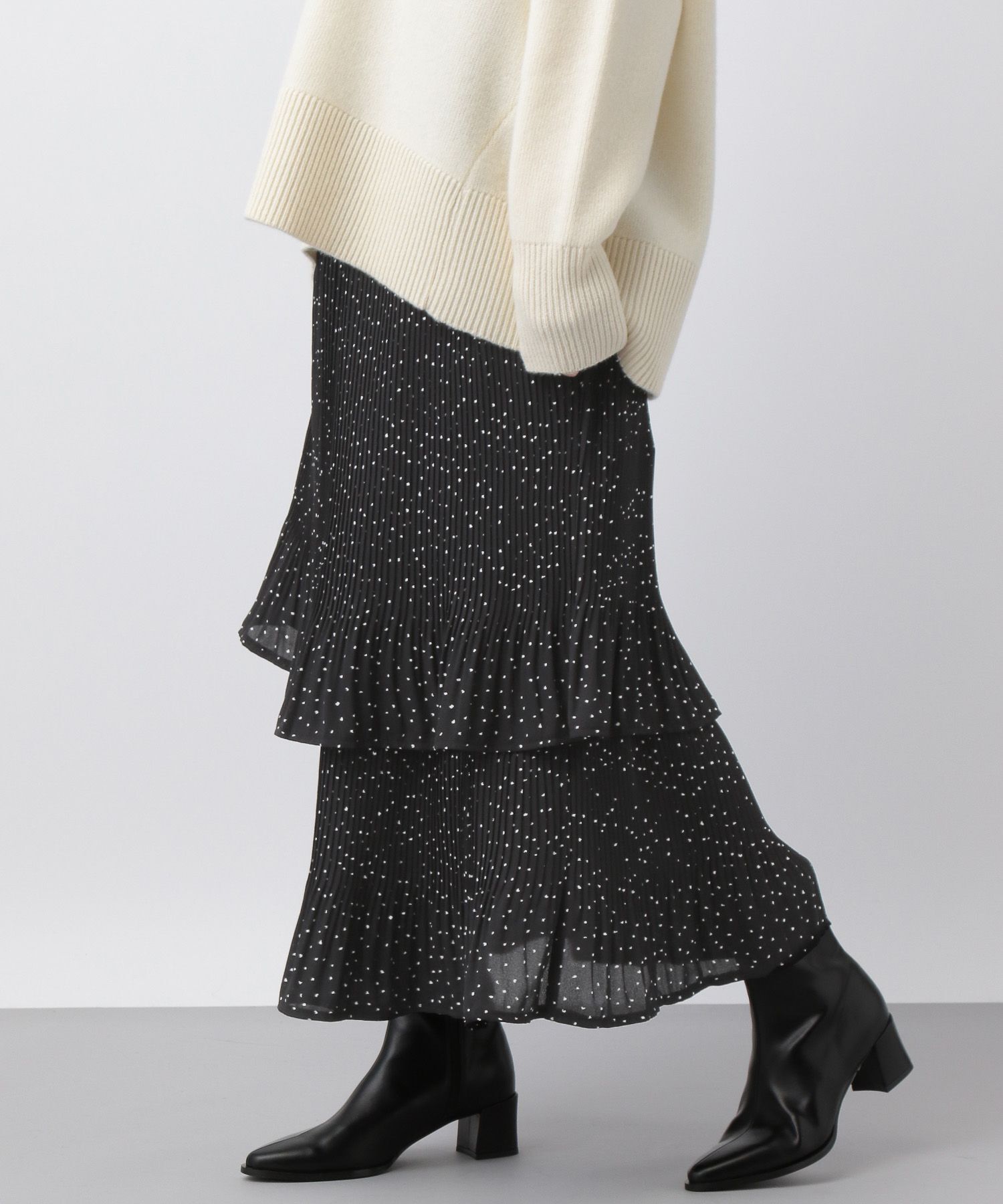 A part by 「ホソプリーツティアードスカート」|スカート|