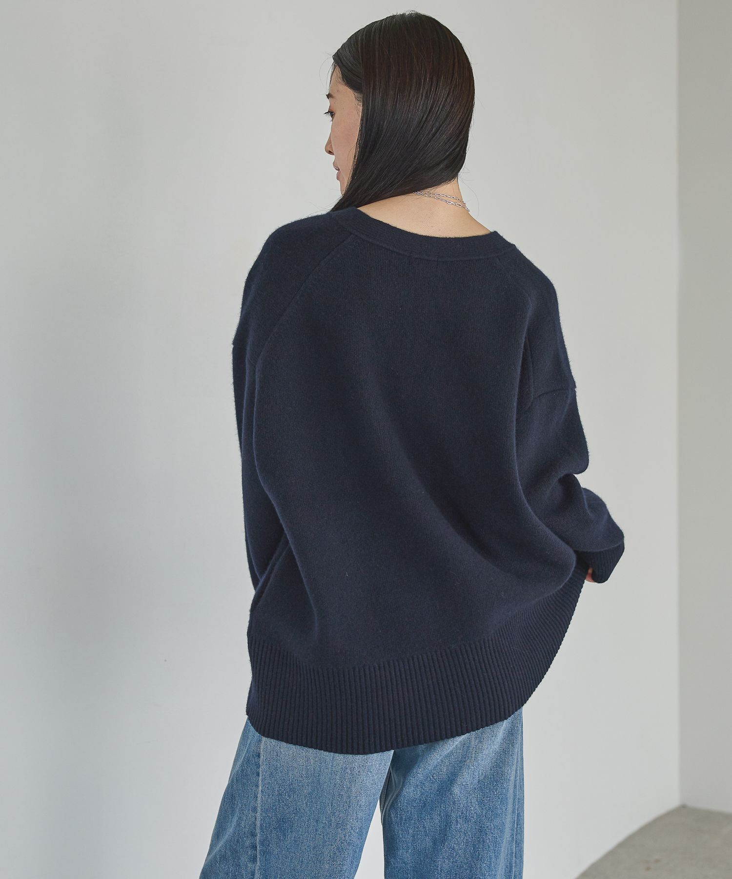 A part by 「カシミヤコンBIG Vネックカーディガン」|ニット・セーター|