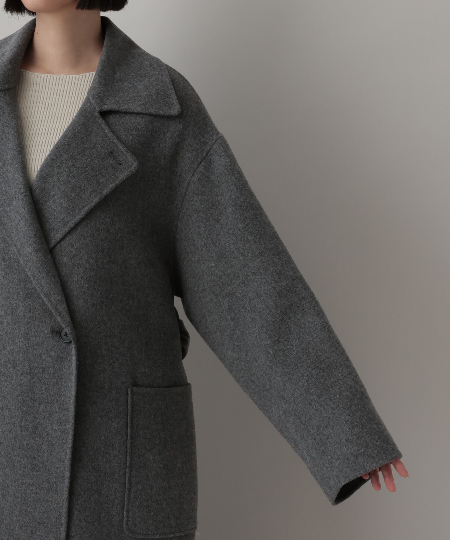 A part by 「カシープ3WAYスタンドロングコート」|チェスターコート|