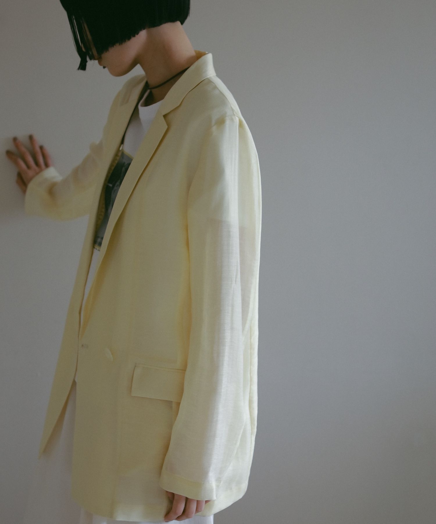 A part by 「シアーWジャケット」|その他|ライトイエロー