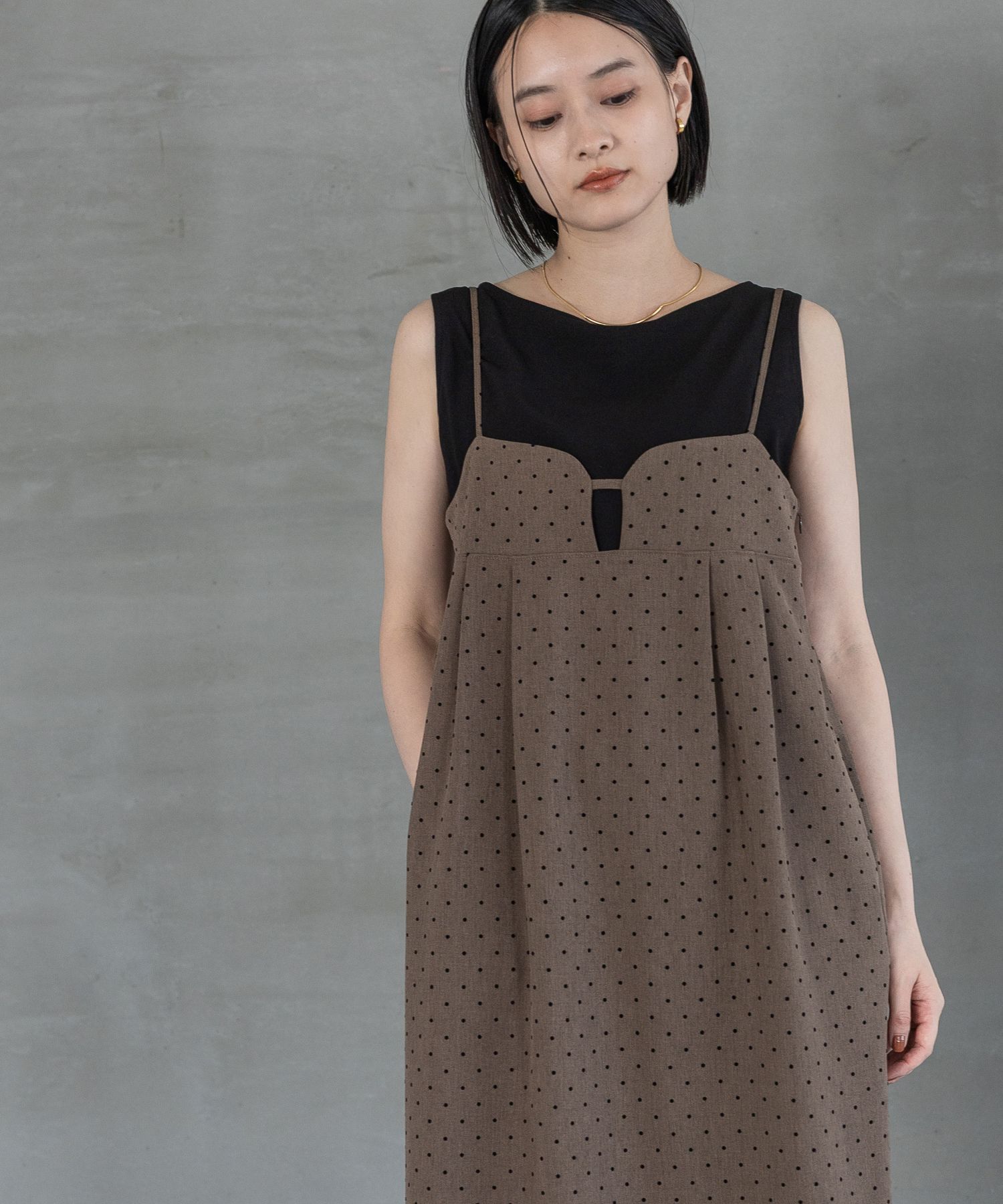 A part by 「フロッキードットキャミワンピース」|ワンピース|