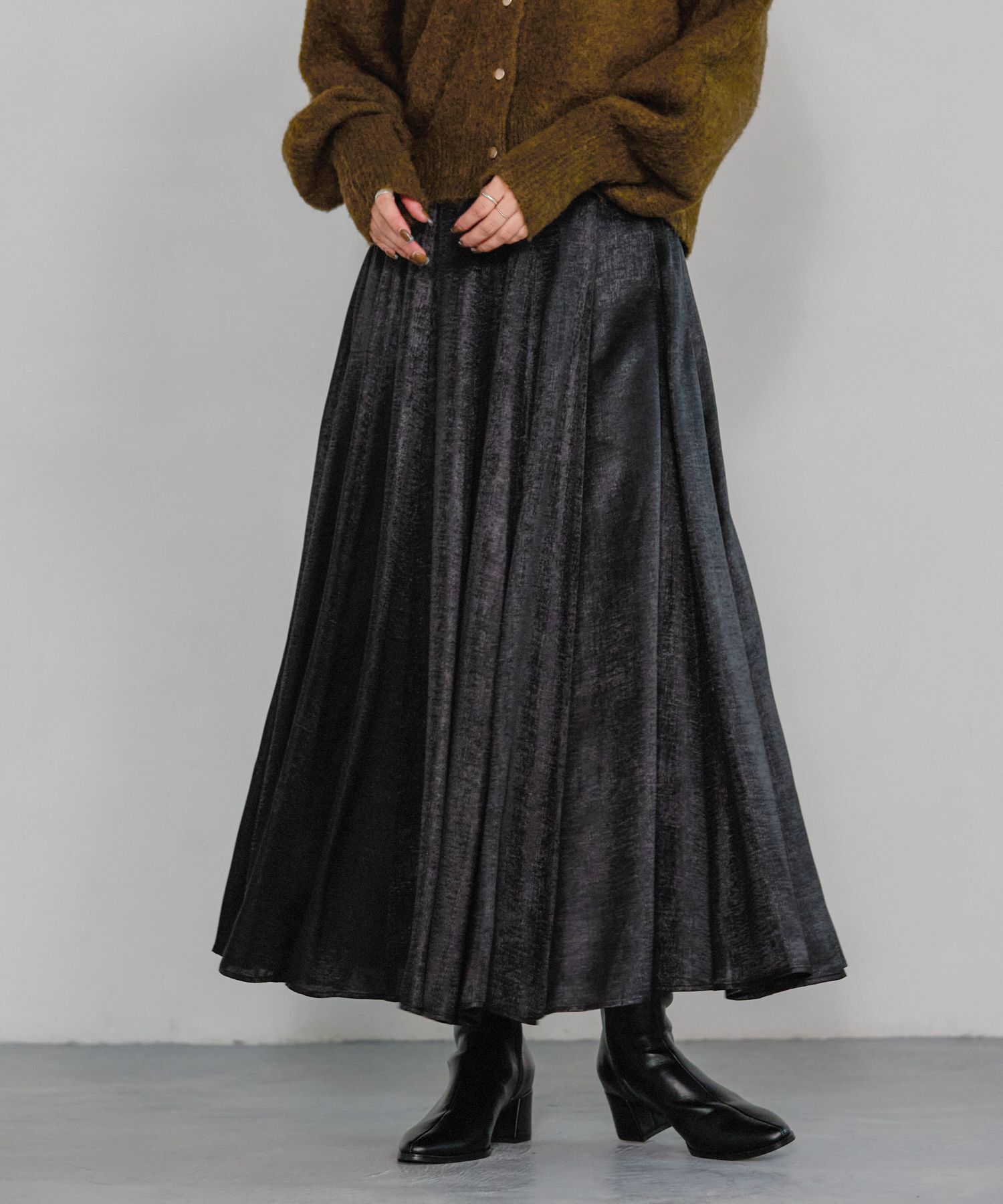 A part by 「ハクプリントキリカエフレアスカート」|スカート|