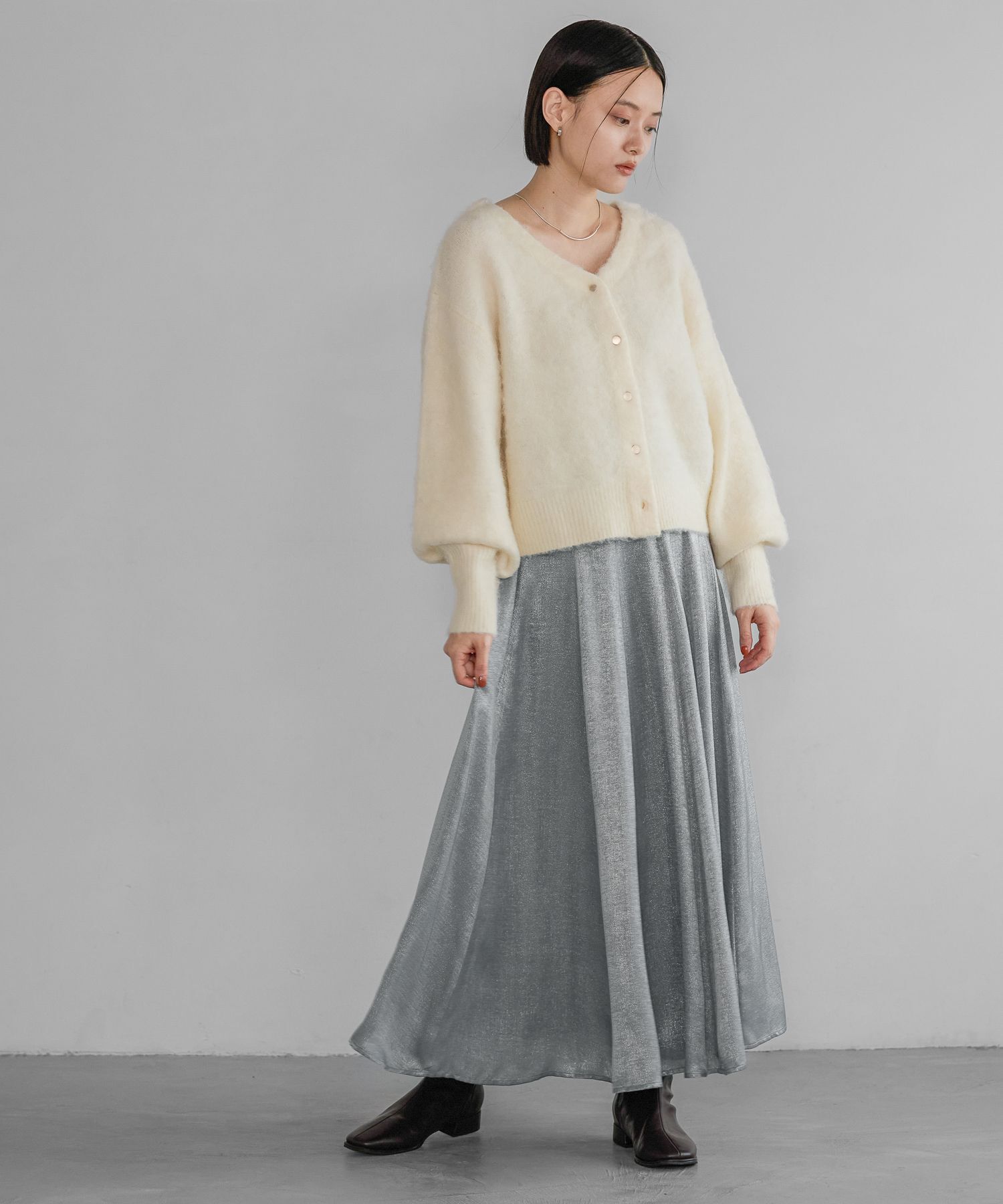 A part by 「ハクプリントキリカエフレアスカート」|スカート|
