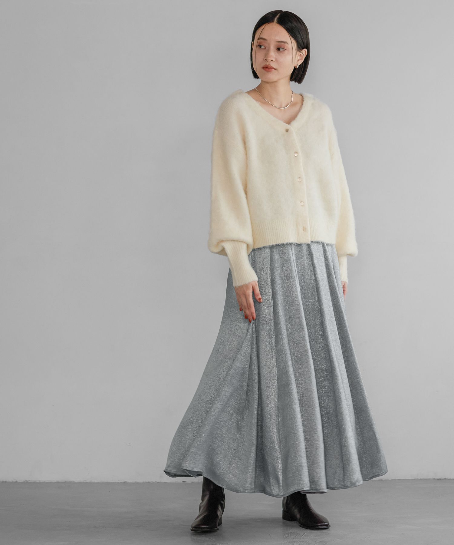 A part by 「ハクプリントキリカエフレアスカート」|スカート|