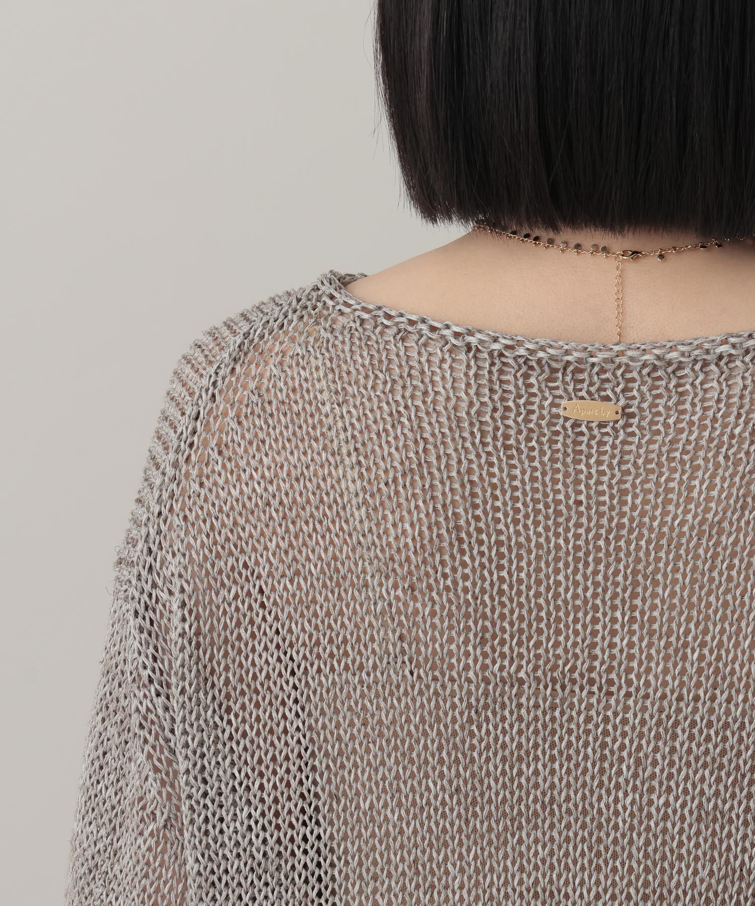 A part by 「リネンコンメッシュプルオーバー」|ニット・セーター|