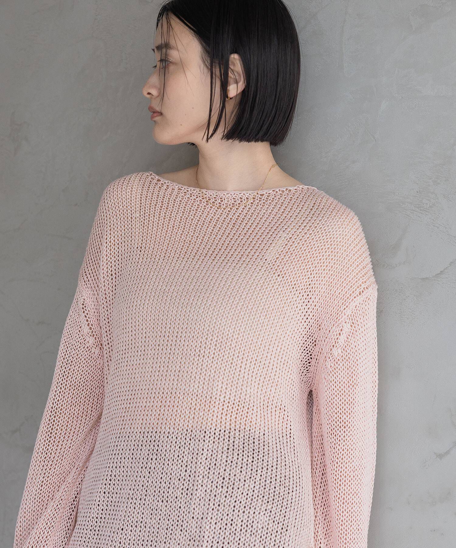 A part by 「リネンコンメッシュプルオーバー」|ニット・セーター|