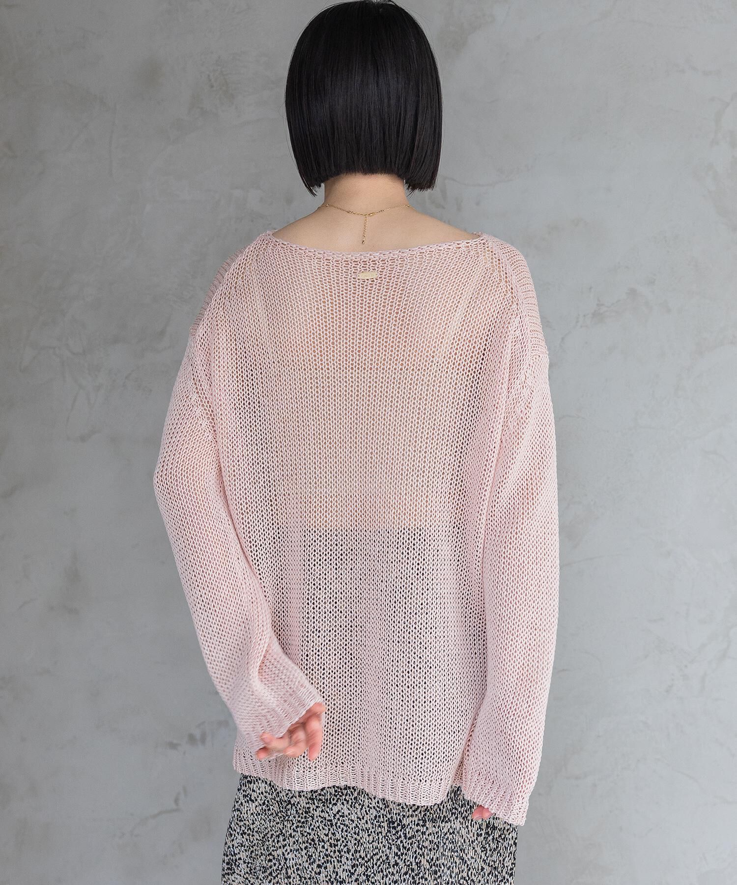 A part by 「リネンコンメッシュプルオーバー」|ニット・セーター|