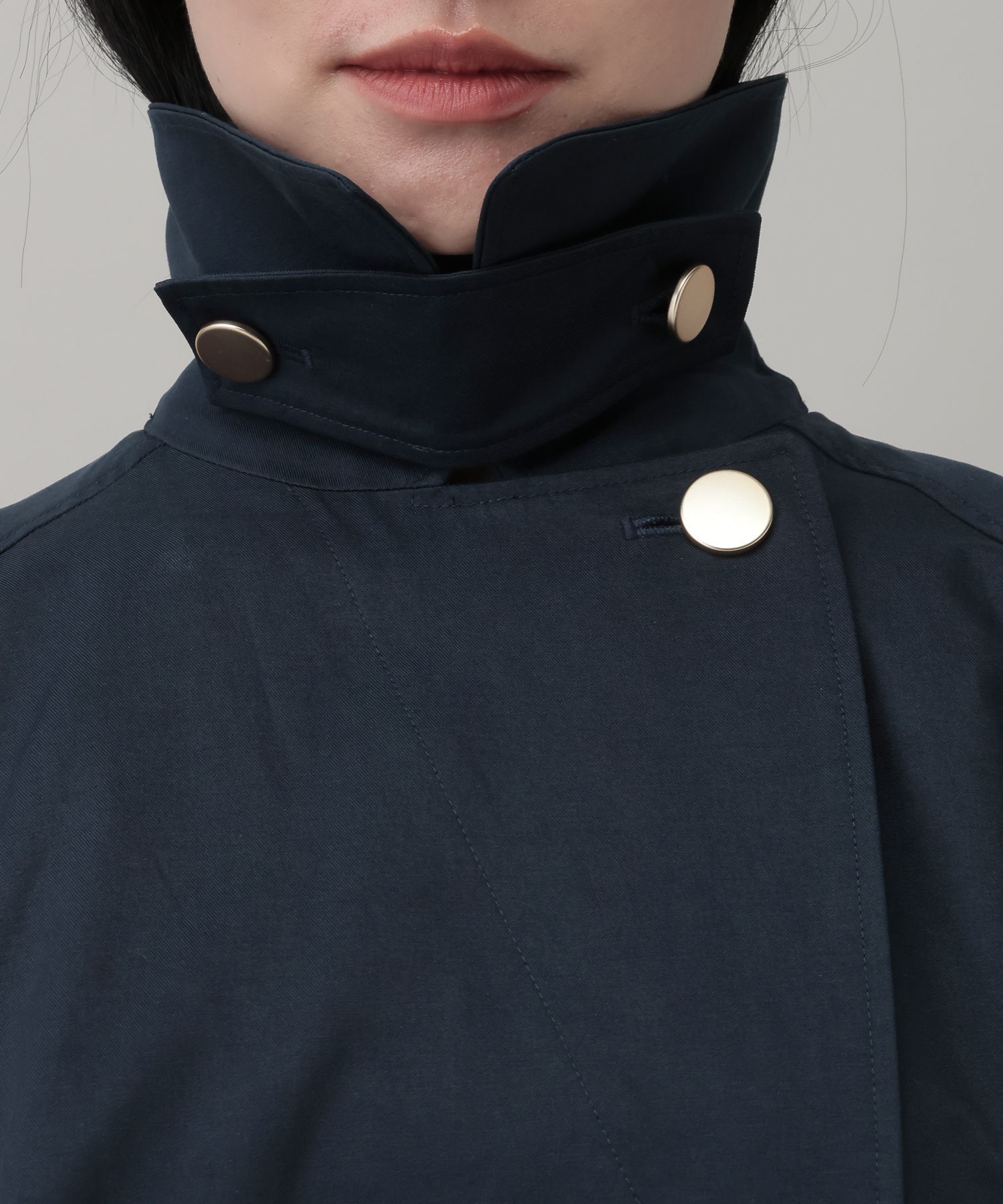 A part by 「 【Sサイズ展開】キンボタンミディトレンチ」|トレンチコート|