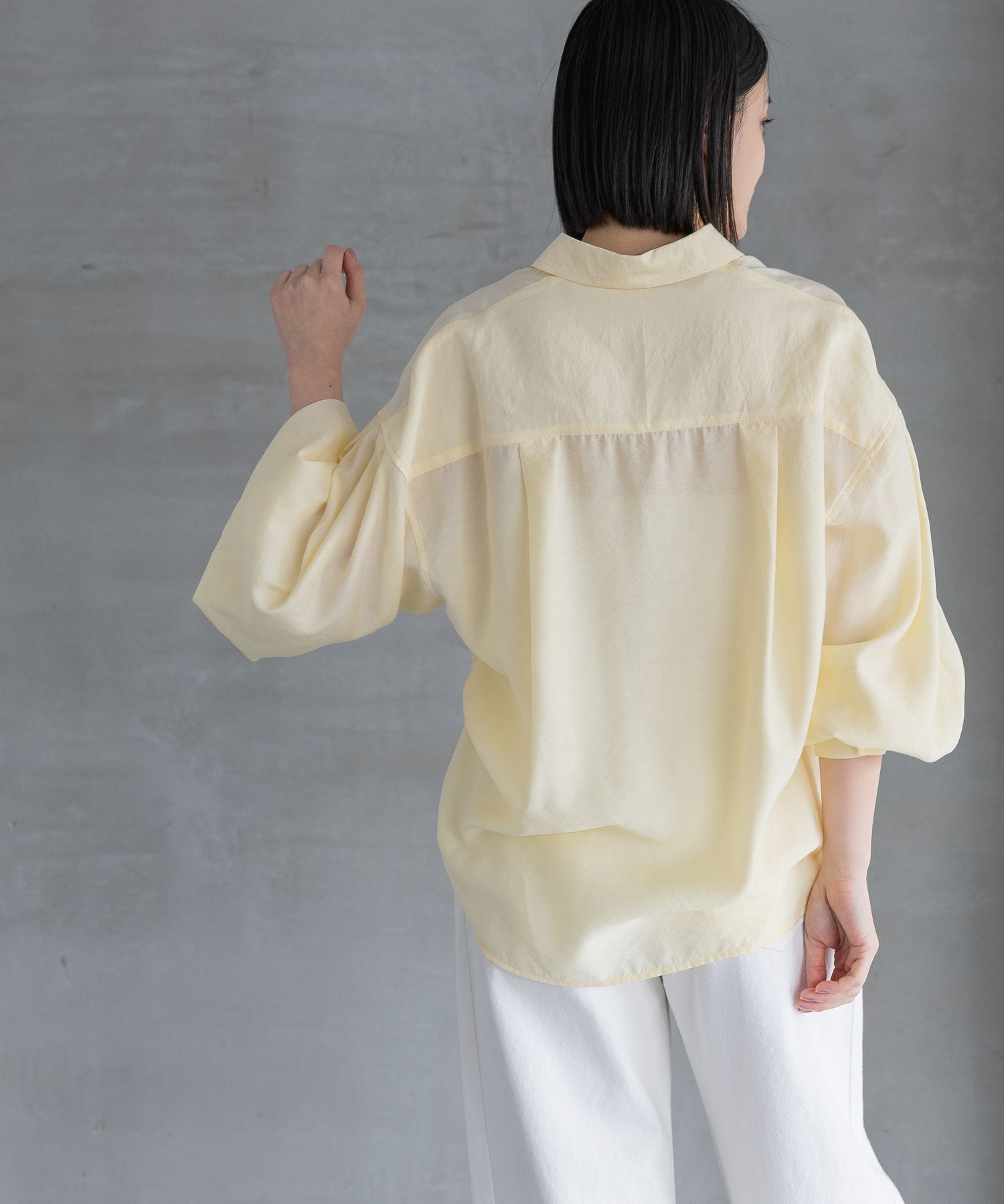 A part by 「シアーオーバーシャツ_長袖」|シャツ・ブラウス|