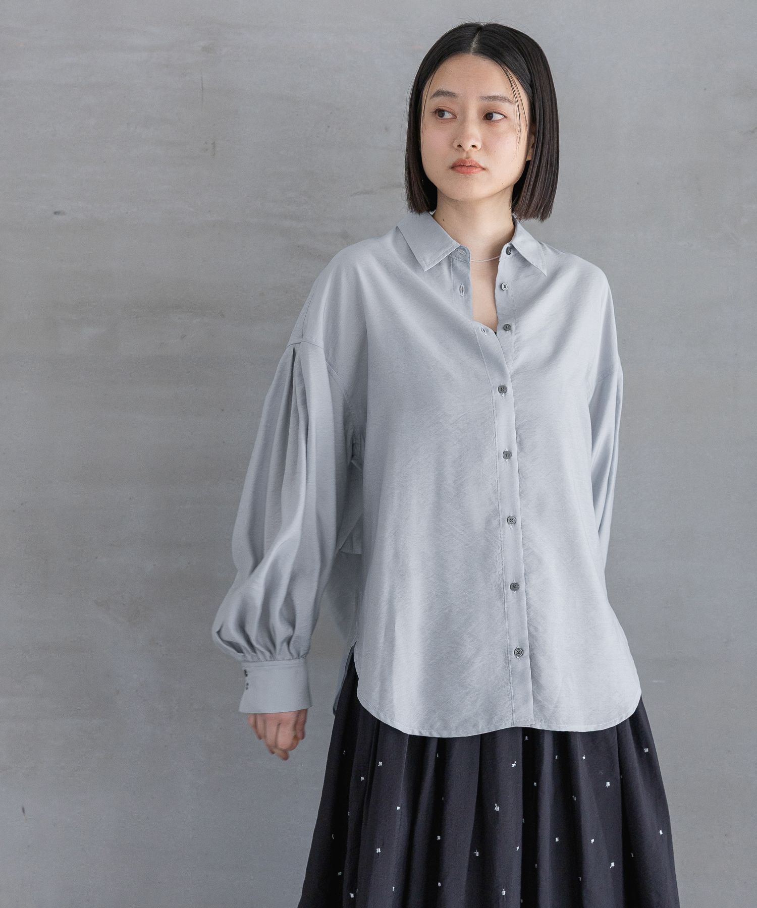 A part by 「シアーオーバーシャツ_長袖」|シャツ・ブラウス|