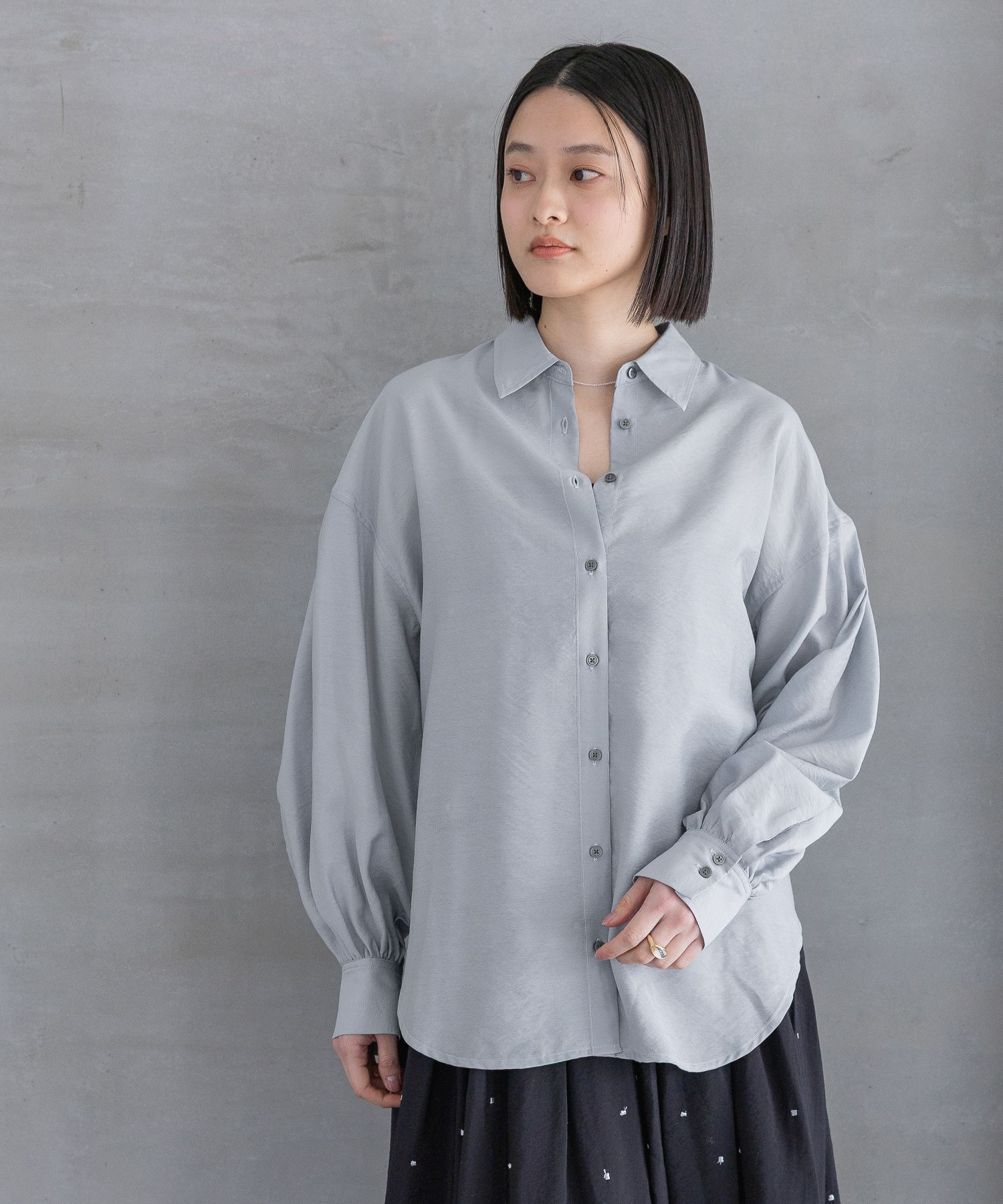 A part by 「シアーオーバーシャツ_長袖」|シャツ・ブラウス|