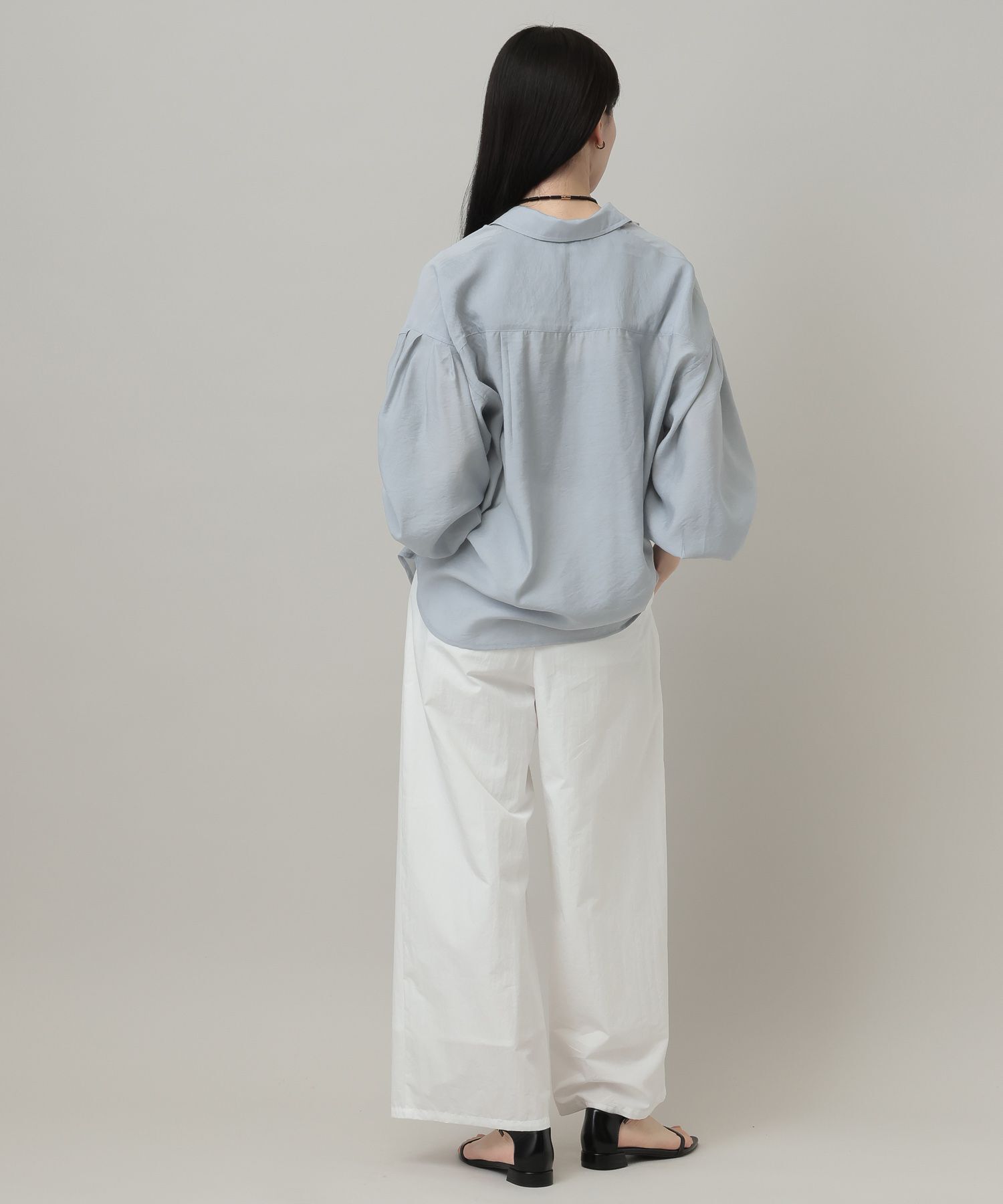 A part by 「シアーオーバーシャツ_長袖」|シャツ・ブラウス|