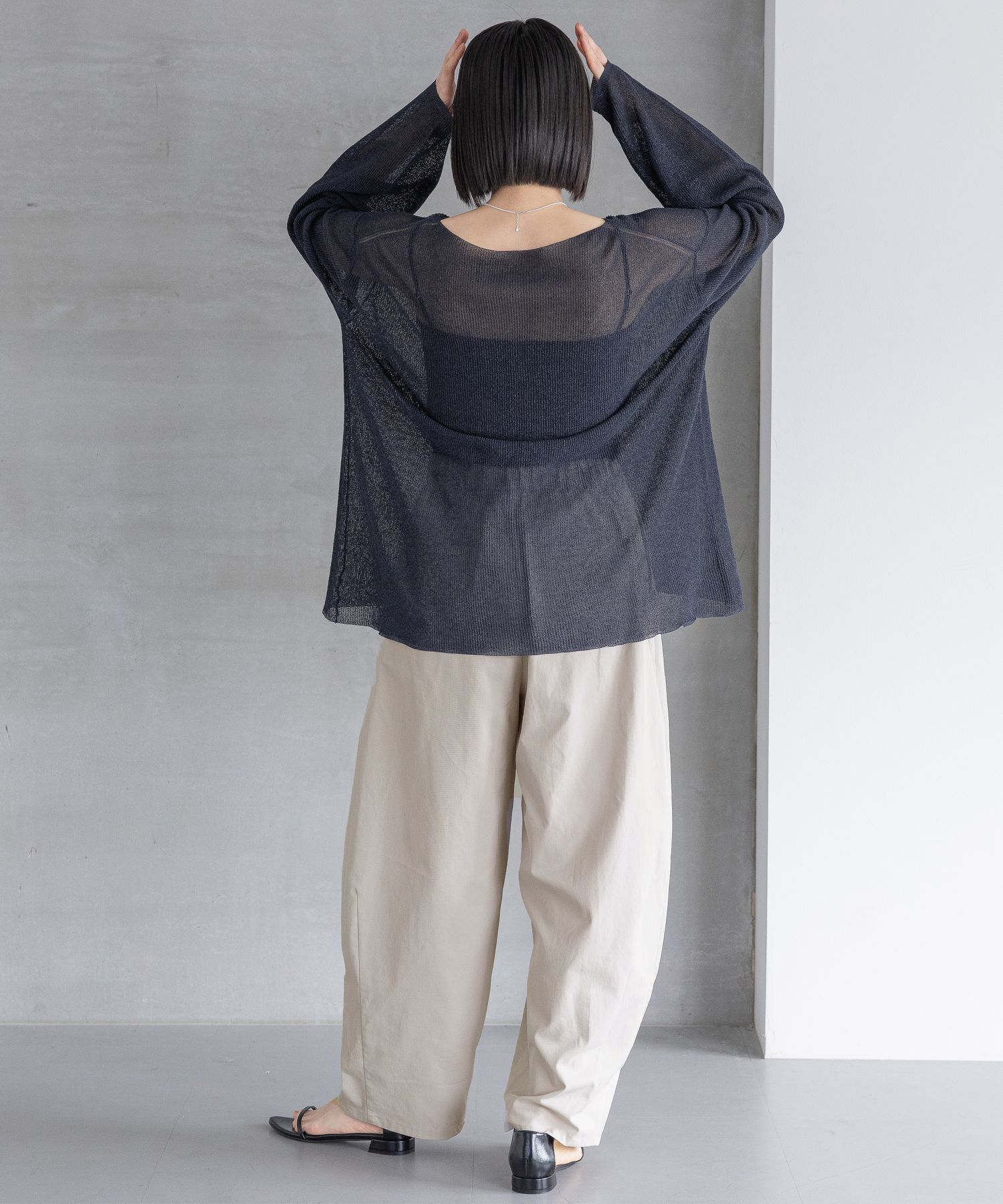 A part by 「シアーペーパーニットプルオーバー_長袖」|ニット・セーター|