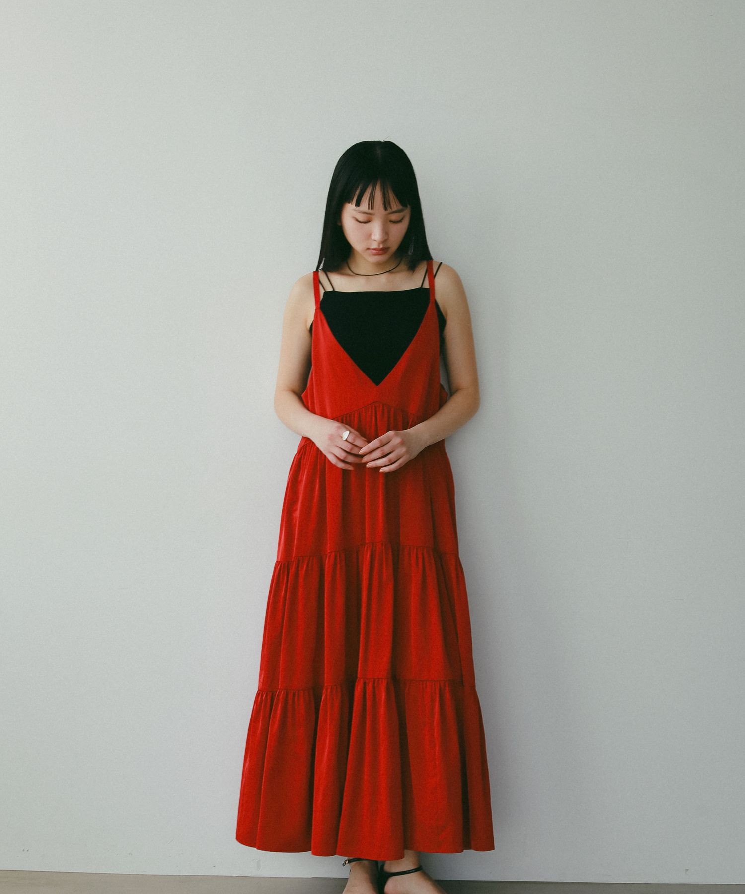 A part by 「Isabelleキャミワンピース」|ワンピース|レッド